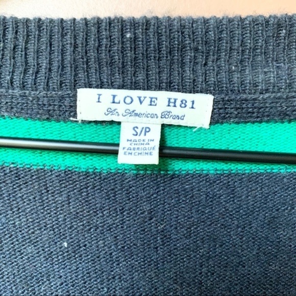 Wool Blend Eclectic Grandpa Striped Button Down Cropped Cardigan Preppy Sweater - Picture 4 of 14